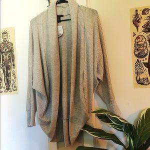 NEW W TAGS Dolman Sleeve Heathered Cardigan